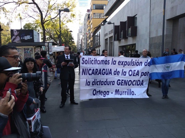protestas por Nicaragua en México | Nicaragua Investiga