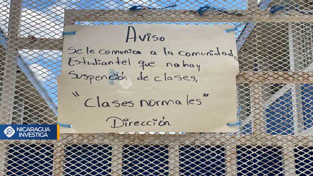 avisoclases | Nicaragua Investiga